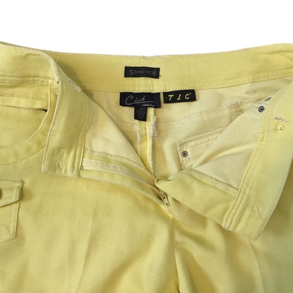 Click Collection TLC Canary Yellow Bermuda Shorts - Picture 3 of 9